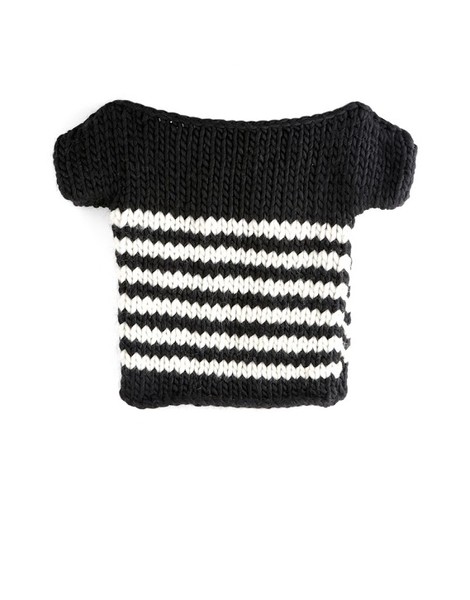 01 mini sailor sweater space black ivory white stripes