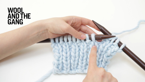 How to knit rib stitch on circular needles